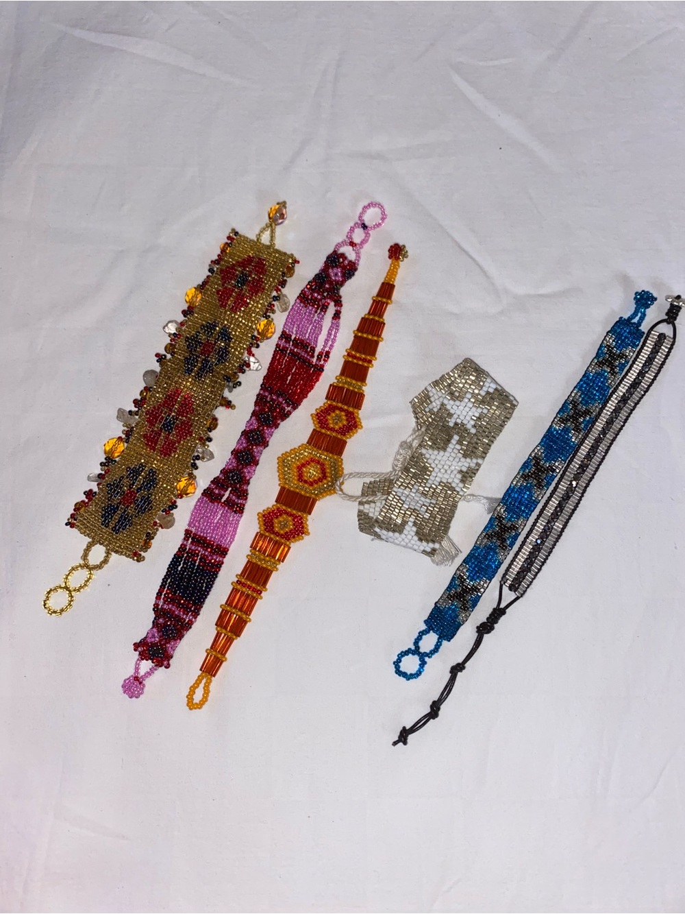 Handmade Beaded Multi-Color Bracelet Collection